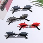 Bat-Shaped Rimless Sunglasses – Unisex Retro Streetwear Eyewear with UV400 Protection