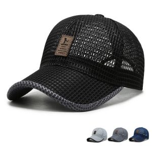 Summer Fishing Mesh Baseball Cap – Unisex Breathable Snapback Hat for Men & Women
