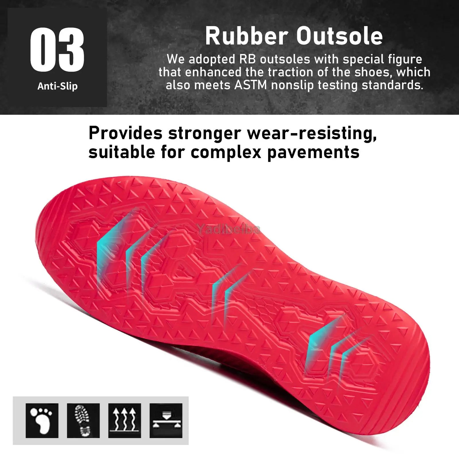 Steel Toe Safety Work Shoes – Lightweight Puncture-Proof Sneakers for Men & Women - Image 4