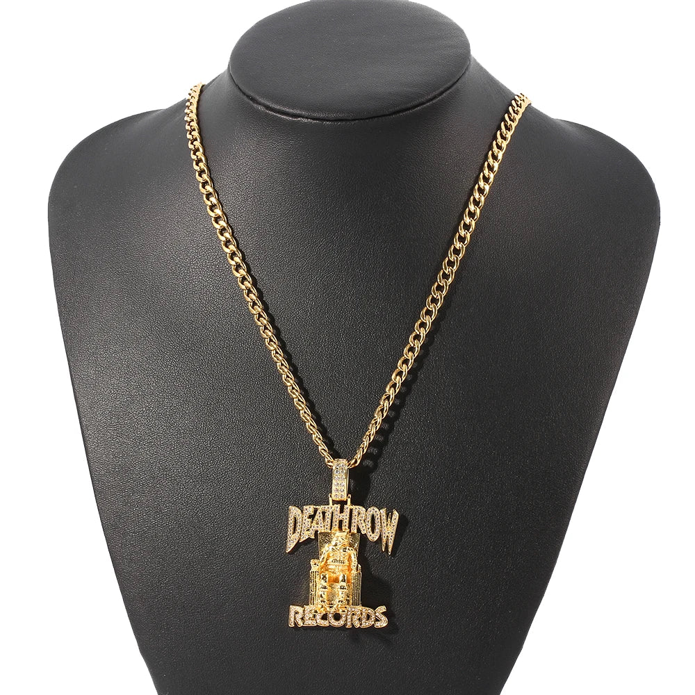 Hip Hop DEATHROW RECORDS Prisoner Necklace - Image 4
