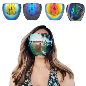 Full Face Shield Cycling Sunglasses – Spherical Lens Safety Goggles for Men & Women