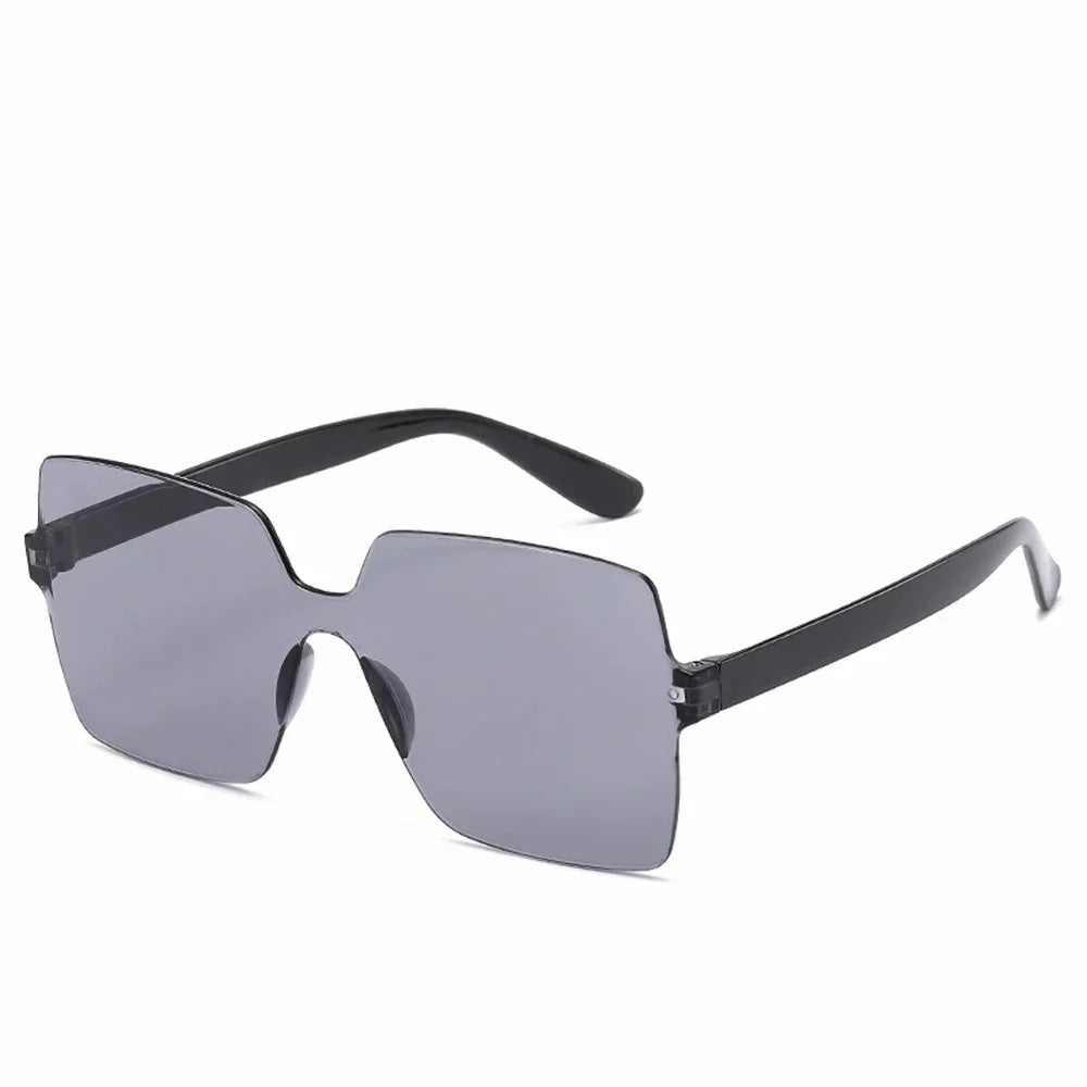 One-Piece Frameless Candy-Colored Sunglasses – Trendy UV400 Shades for Women - Image 17