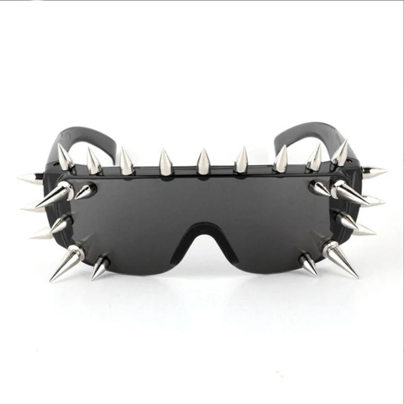 Steampunk Rivet Spike Sunglasses – Futuristic Y2K Punk Goggles for Men & Women - Image 13