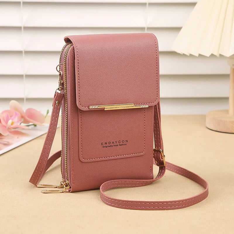 Crazy Bag Fashion Touch Screen Phone Bag – Women’s Crossbody Card Holder with Lock Closure - Image 8