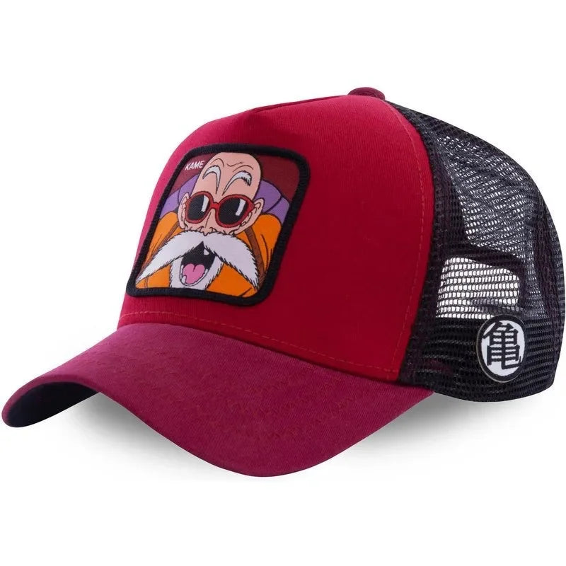 Dragon Ball Goku & Buu Embroidered Cap – Adjustable Trucker Mesh Hat for Men - Image 9