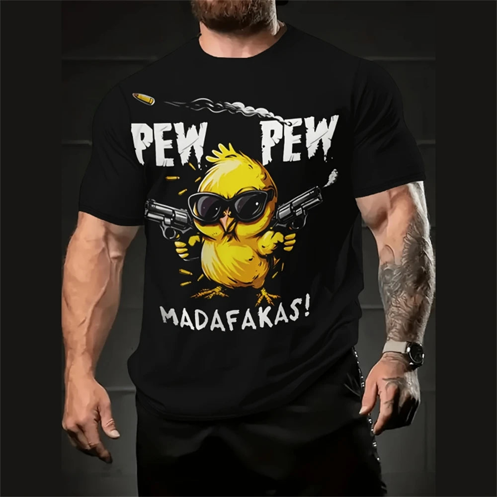 Funny Cartoon 3D Print T-Shirt – Men’s Oversized Breathable Streetwear Tee - Image 8