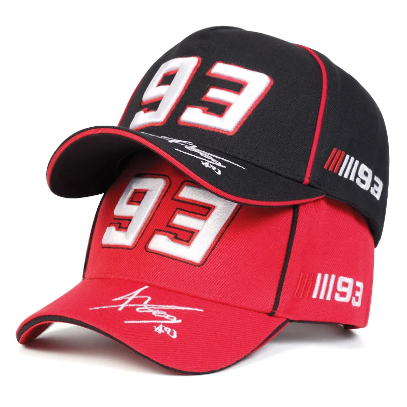 2024 Simple “93” Embroidered Baseball Cap – Unisex 100% Cotton Snapback for Outdoor & Hip Hop Style - Image 2