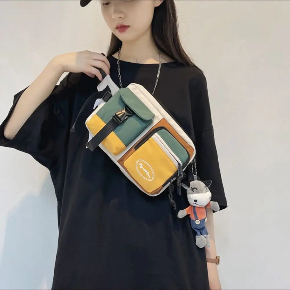 Men's Large Capacity Nylon Chest Bag – Casual Sports Sling & Crossbody Shoulder Pack - Image 6