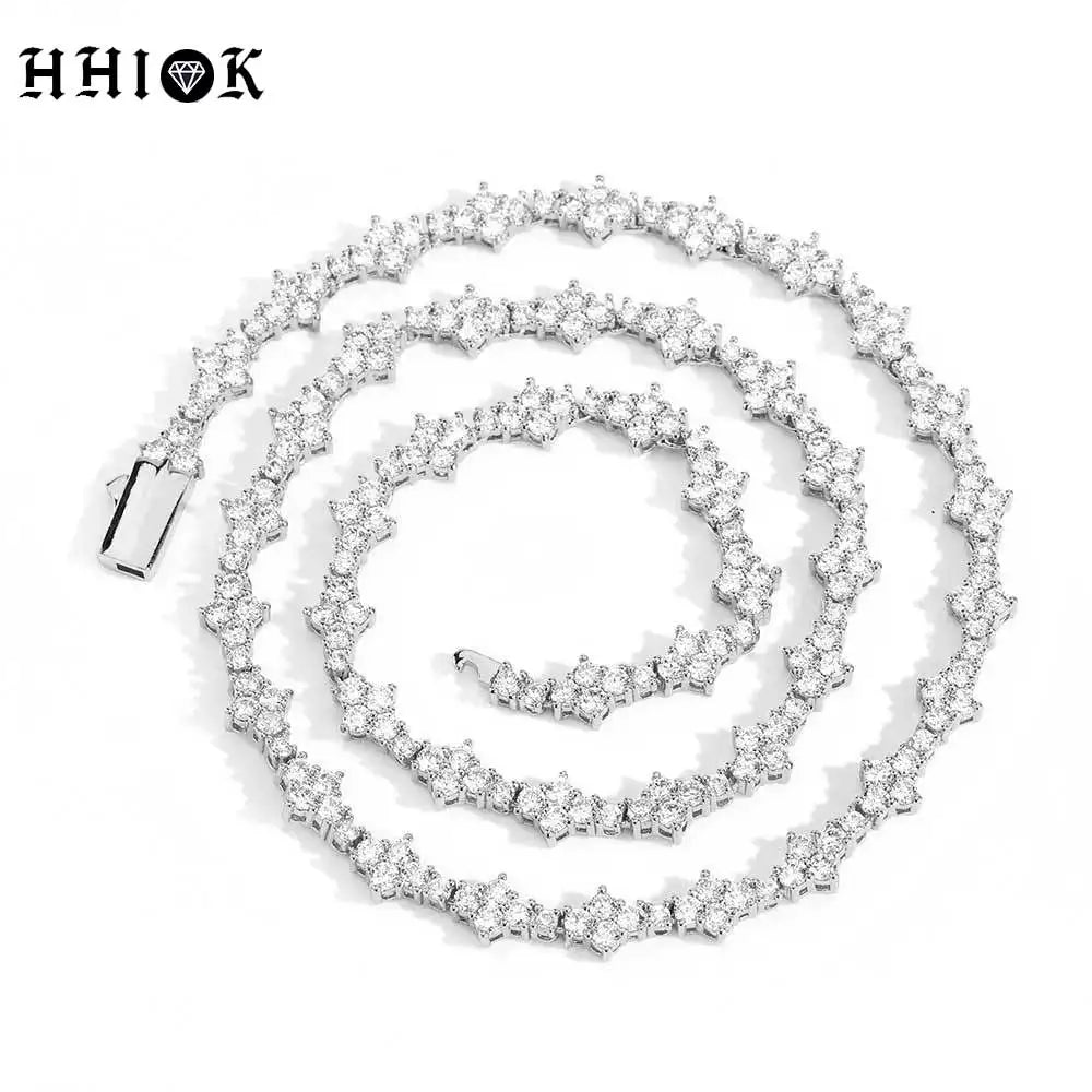 Iced Out 5A Cubic Zirconia Classic Tennis Choker Chain 6.5mm - Image 2