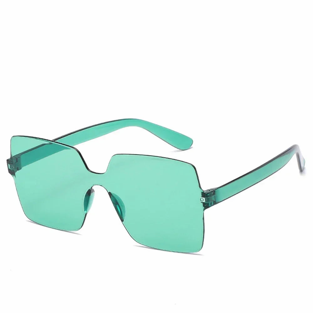 One-Piece Frameless Candy-Colored Sunglasses – Trendy UV400 Shades for Women - Image 18