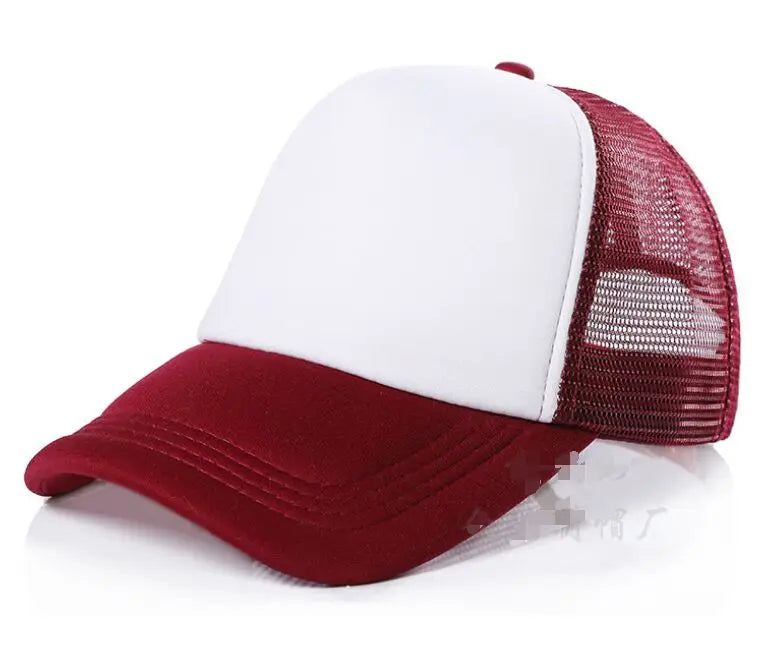 Customized Logo Mesh Baseball Caps – Unisex 5-Panel Trucker Snapback Hats for Summer - Image 52