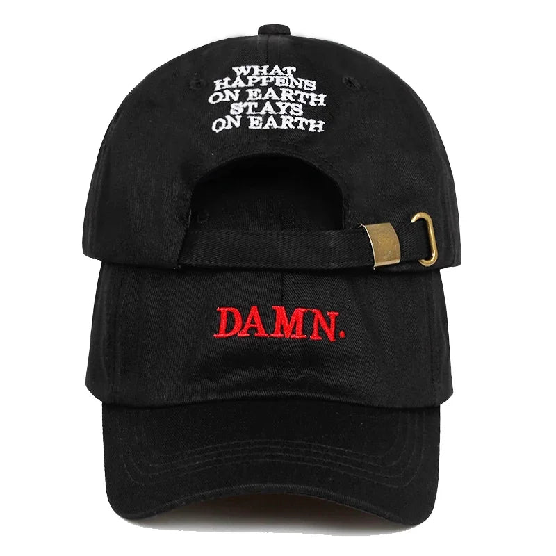Unisex DAMN Letter Embroidery Baseball Caps Spring Autumn Outdoor Sunscreen Hat Adjustable Casual Trucker Hats - Image 5