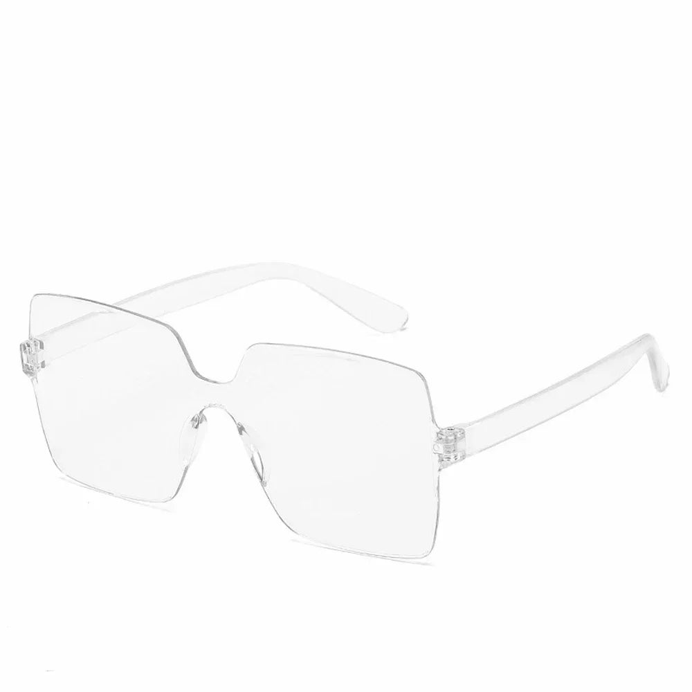 One-Piece Frameless Candy-Colored Sunglasses – Trendy UV400 Shades for Women - Image 12