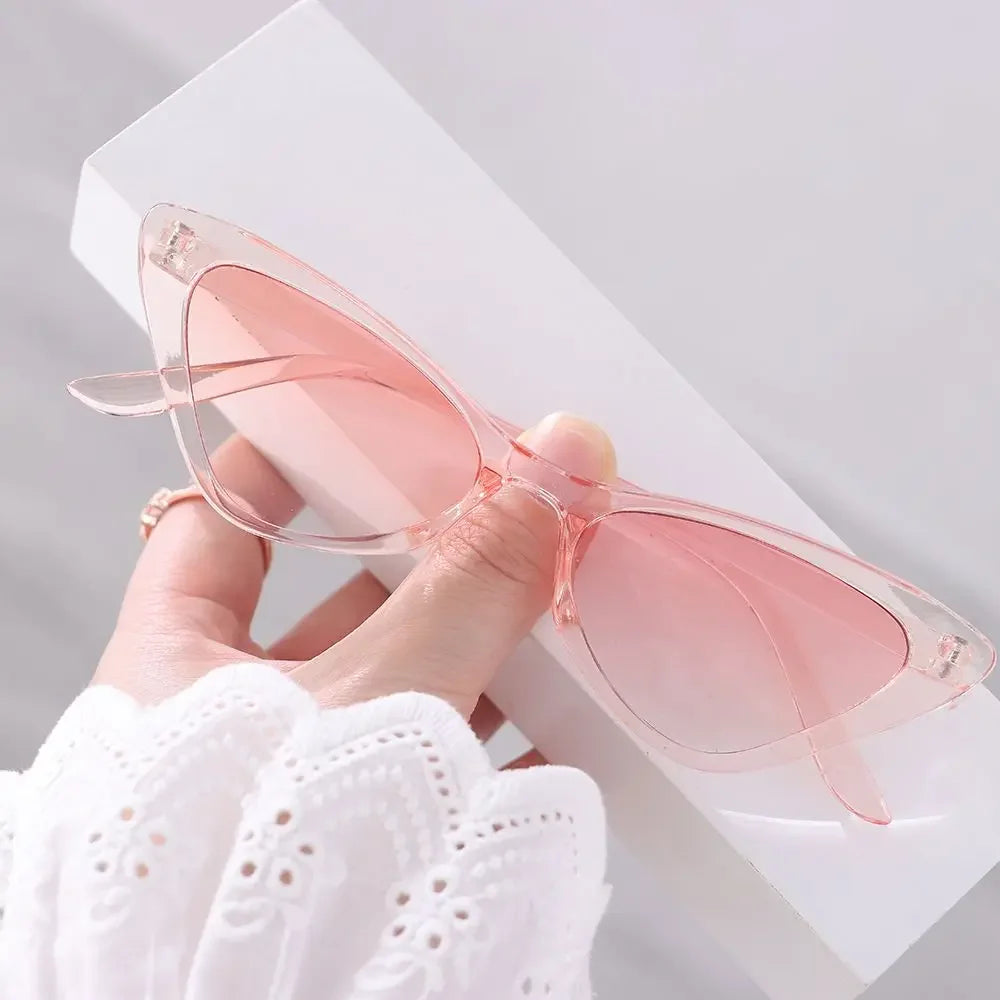Vintage Cat Eye Sunglasses – Small Frame Retro UV400 Eyewear for Women - Image 7