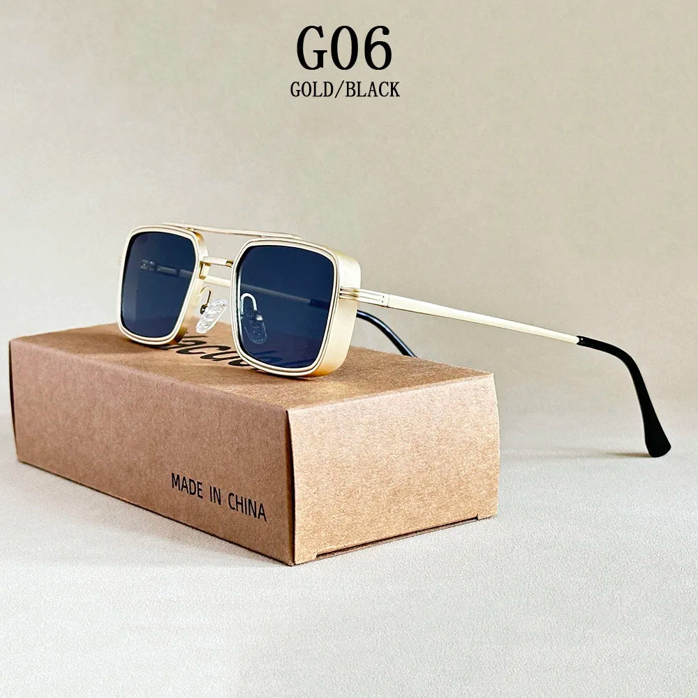 2025 Steampunk Square Sunglasses – Vintage Designer Eyewear for Men & Women - Image 11