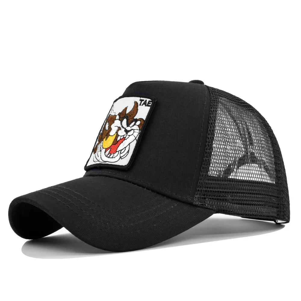 Anime Cartoon Baseball Cap – Duck Embroidered Mesh Snapback Hat for Men & Women - Image 11