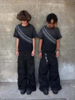 Y2K Harajuku Gothic Punk Graphic T-Shirt – Oversized Streetwear Tee for Men