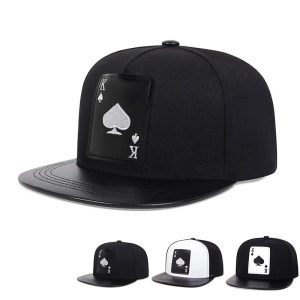 PU Leather Hip-Hop Baseball Cap
