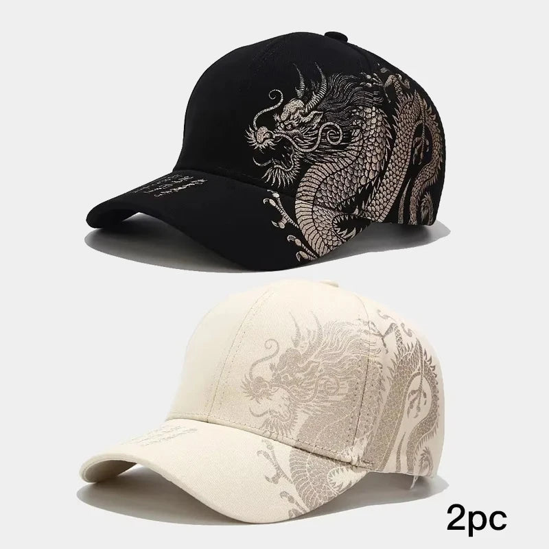 Chinese Style Dragon Pattern Baseball Cap – Unisex National Tide Hip Hop Hat - Image 6
