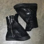 Original Design Big Fly Wing Punk Boots – Custom High-Top Genuine Leather Hip Hop Street Rock Boots