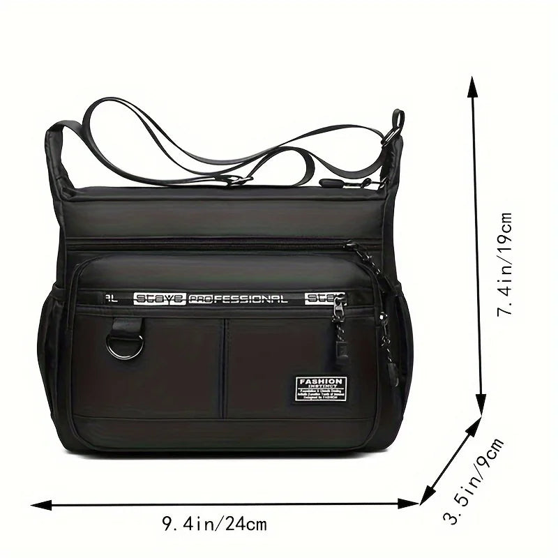 Multi-Layer Men’s Messenger Bag – Durable Crossbody Sling with Multiple Pockets - Image 2