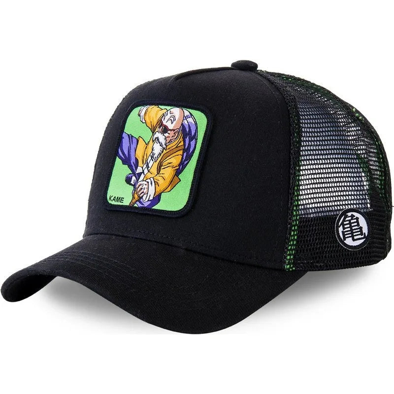 Dragon Ball Goku & Buu Embroidered Cap – Adjustable Trucker Mesh Hat for Men - Image 27