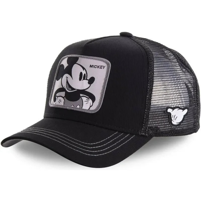 High-Quality Disney Style Cartoon Snapback – Unisex Cotton Baseball Cap with Mesh Back - Image 2
