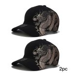 Chinese Style Dragon Pattern Baseball Cap – Unisex National Tide Hip Hop Hat