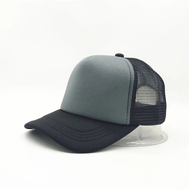 Customized Logo Mesh Baseball Caps – Unisex 5-Panel Trucker Snapback Hats for Summer - Image 54