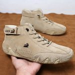 Men’s Casual Motorcycle Winter Boots – 2023 Waterproof High-Top Luxury Sneakers