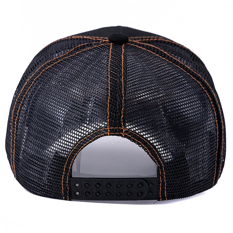 Unisex Summer Fishing Cap – Breathable Mesh Trucker Snapback Hat for Outdoor Sports - Image 4