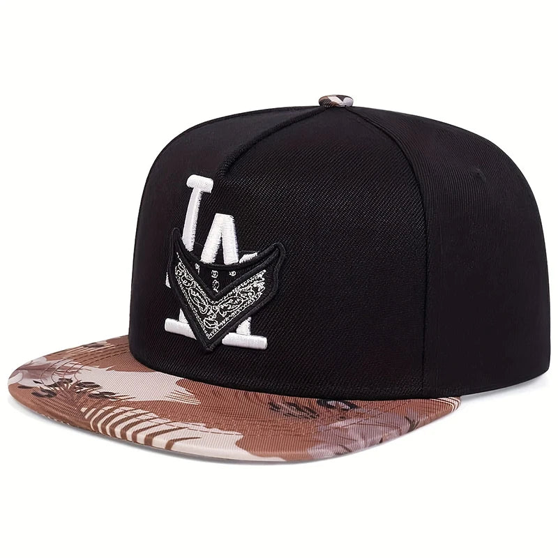 Unisex Los Angeles Embroidery Snapback Cap – Hip-Hop Trucker Hat for Spring & Autumn - Image 7