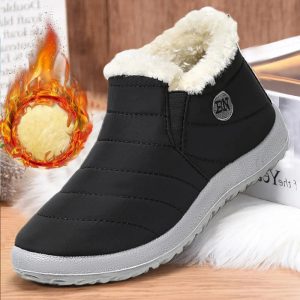 Men’s Waterproof Winter Snow Boots – Outdoor Work Footwear with Plush Lining