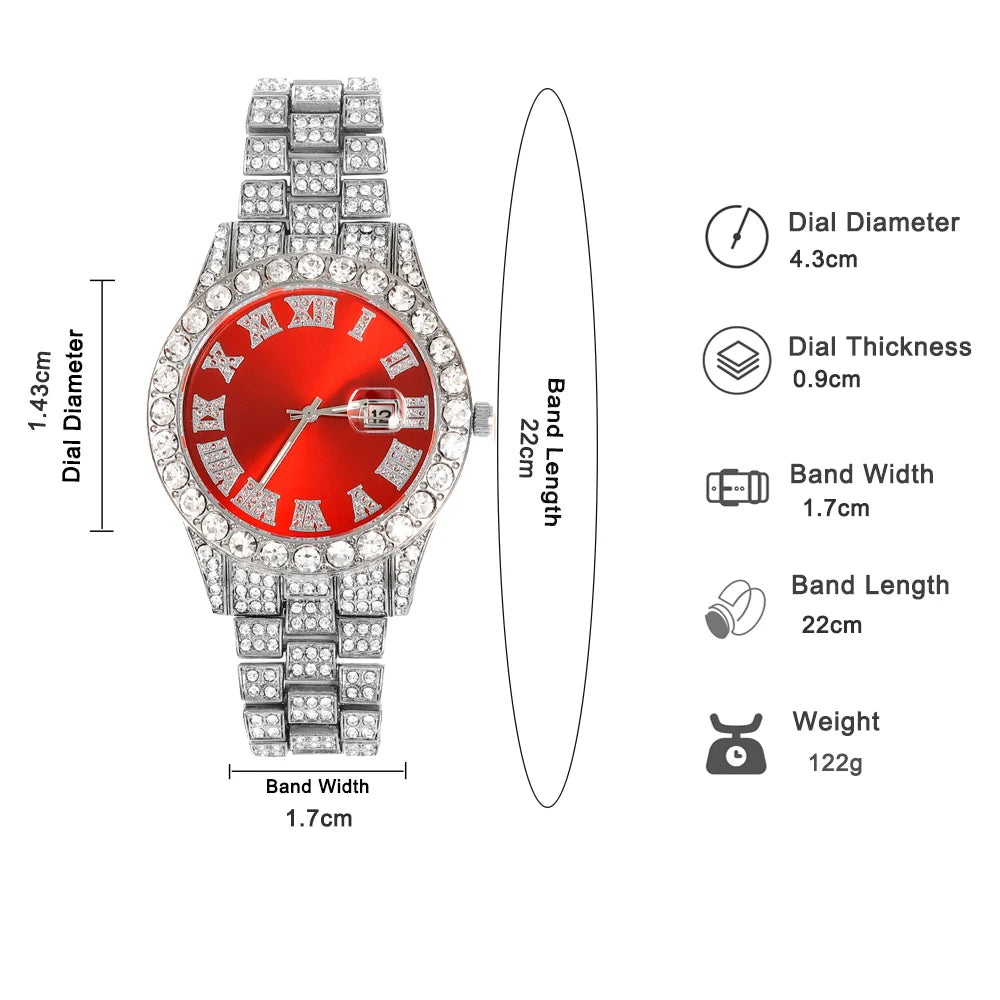 Hip Hop Miami Cuban Link Chain Set - Image 6