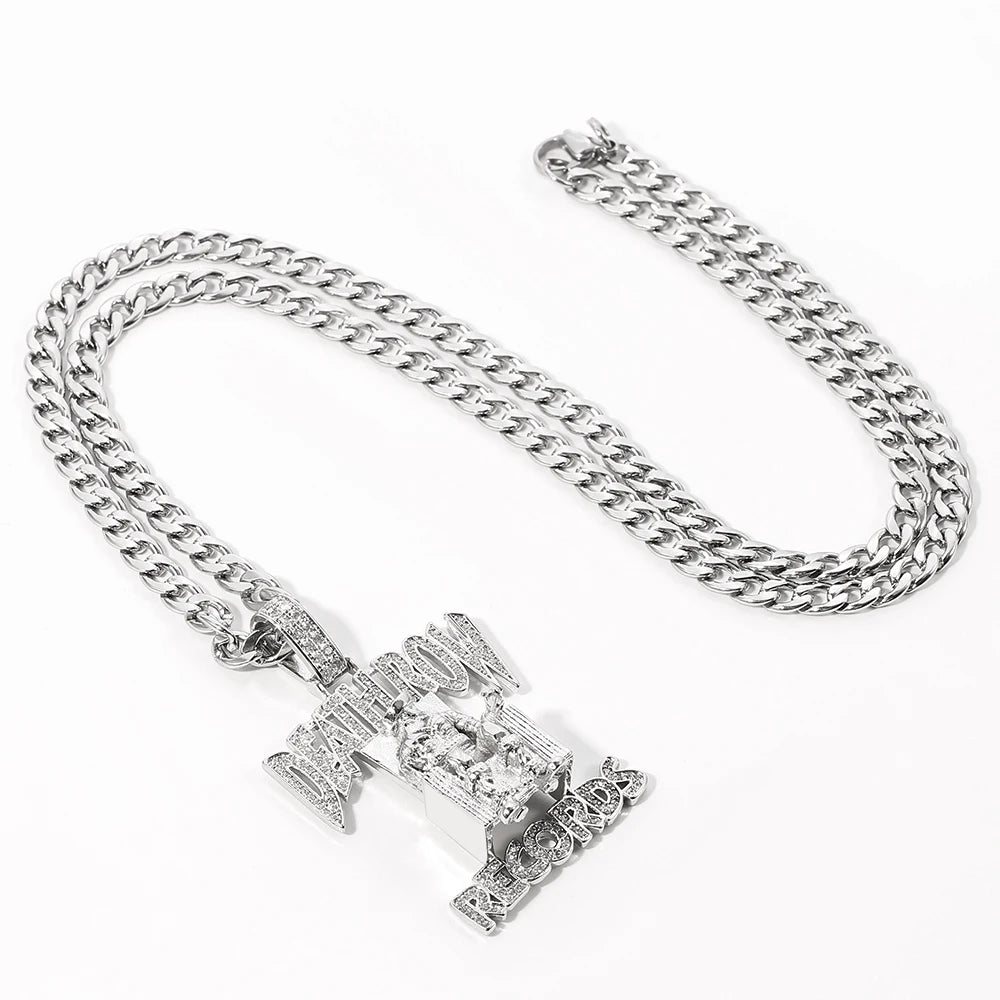 Hip Hop DEATHROW RECORDS Prisoner Necklace - Image 5