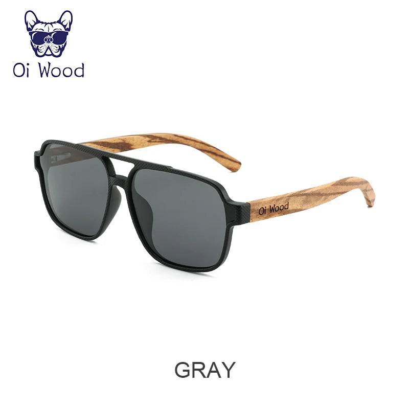 Oi Wood Polarized Sunglasses – Eco-Friendly Wooden Eyewear for Men with UVA & UVB Protection - Image 6