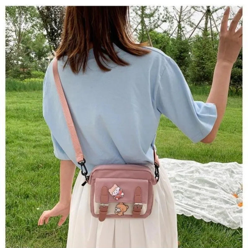 Korean Style Canvas Shoulder Bag – New Fashion Crossbody for Women - Image 4