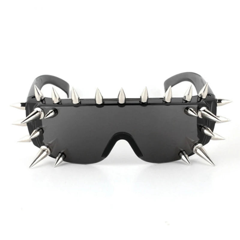 Steampunk Rivet Spike Sunglasses – Futuristic Y2K Punk Goggles for Men & Women - Image 10