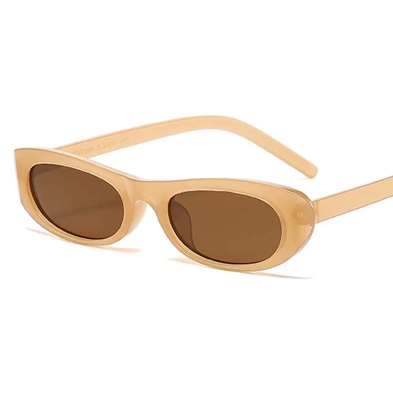 Vintage Oval Small Frame Sunglasses – Women’s Designer-Inspired Fashion Shades - Image 6