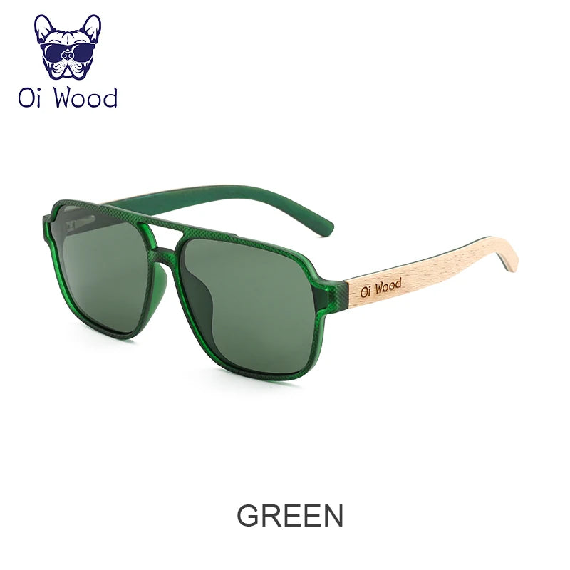 Oi Wood Polarized Sunglasses – Eco-Friendly Wooden Eyewear for Men with UVA & UVB Protection - Image 7