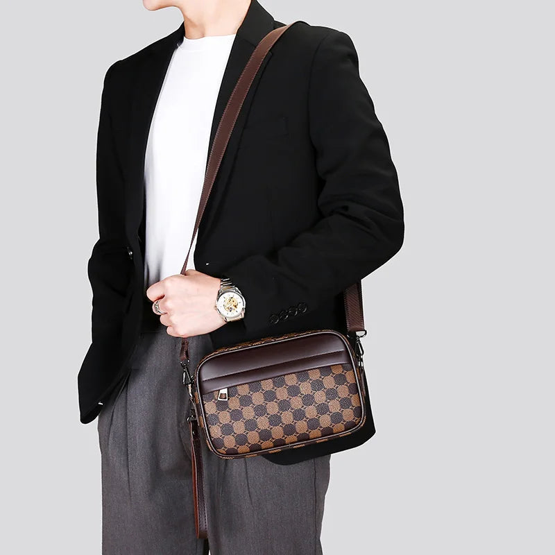 Top-Quality PU Leather Waist Pack – Men's Business Crossbody & Shoulder Bag - Image 4