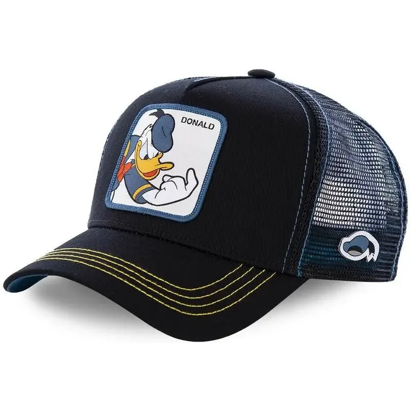 High-Quality Disney Style Cartoon Snapback – Unisex Cotton Baseball Cap with Mesh Back - Image 4